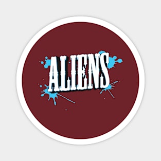 Alien Graffiti Text Magnet